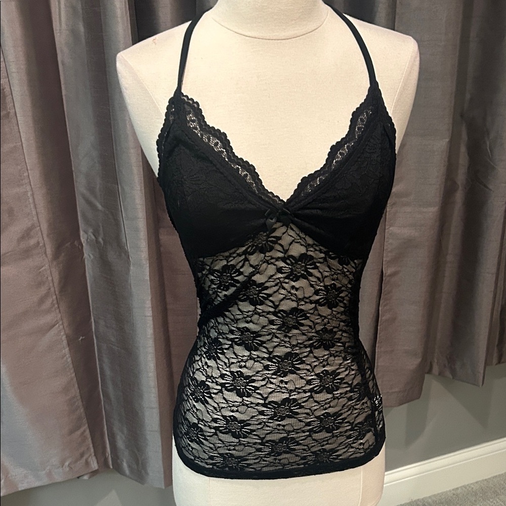 SHEIN Black Floral Lace Camisole top